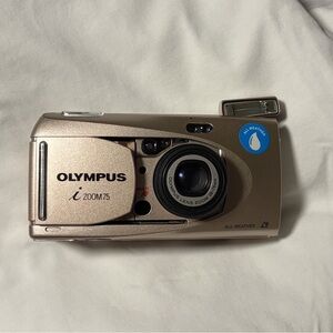 Olympus i Zoom75 Compact Camera in Champagne Gold Finish